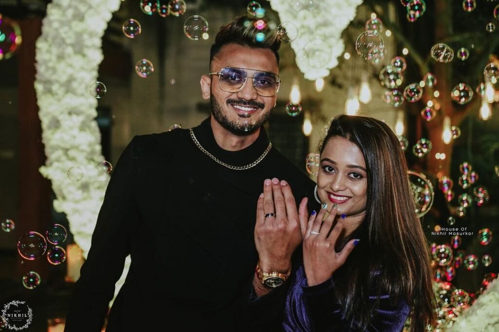 Axar Patel With His Wife 