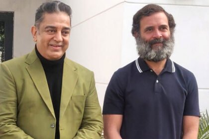 Rahul Gandhi with Kamal Haasan