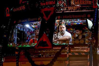 Rahul Gandhi's Overnight Truck Ride