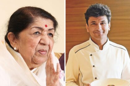 Vikas Khanna and Lata Mangeshkar